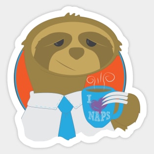 Corporate Sloth Sticker